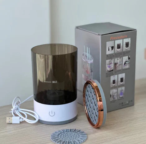 Limpiador y Secador de Brochas Automático 3 en 1